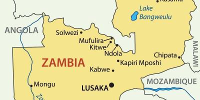 نقشہ کے kitwe زیمبیا
