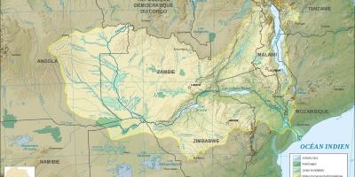 زیمبیا ایک نقشے پر