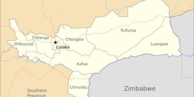 نقشہ کے lusaka زیمبیا
