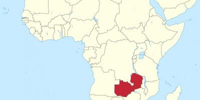 نقشہ افریقہ کے دکھا زیمبیا