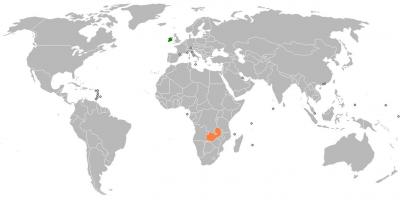 زیمبیا کے نقشے میں دنیا